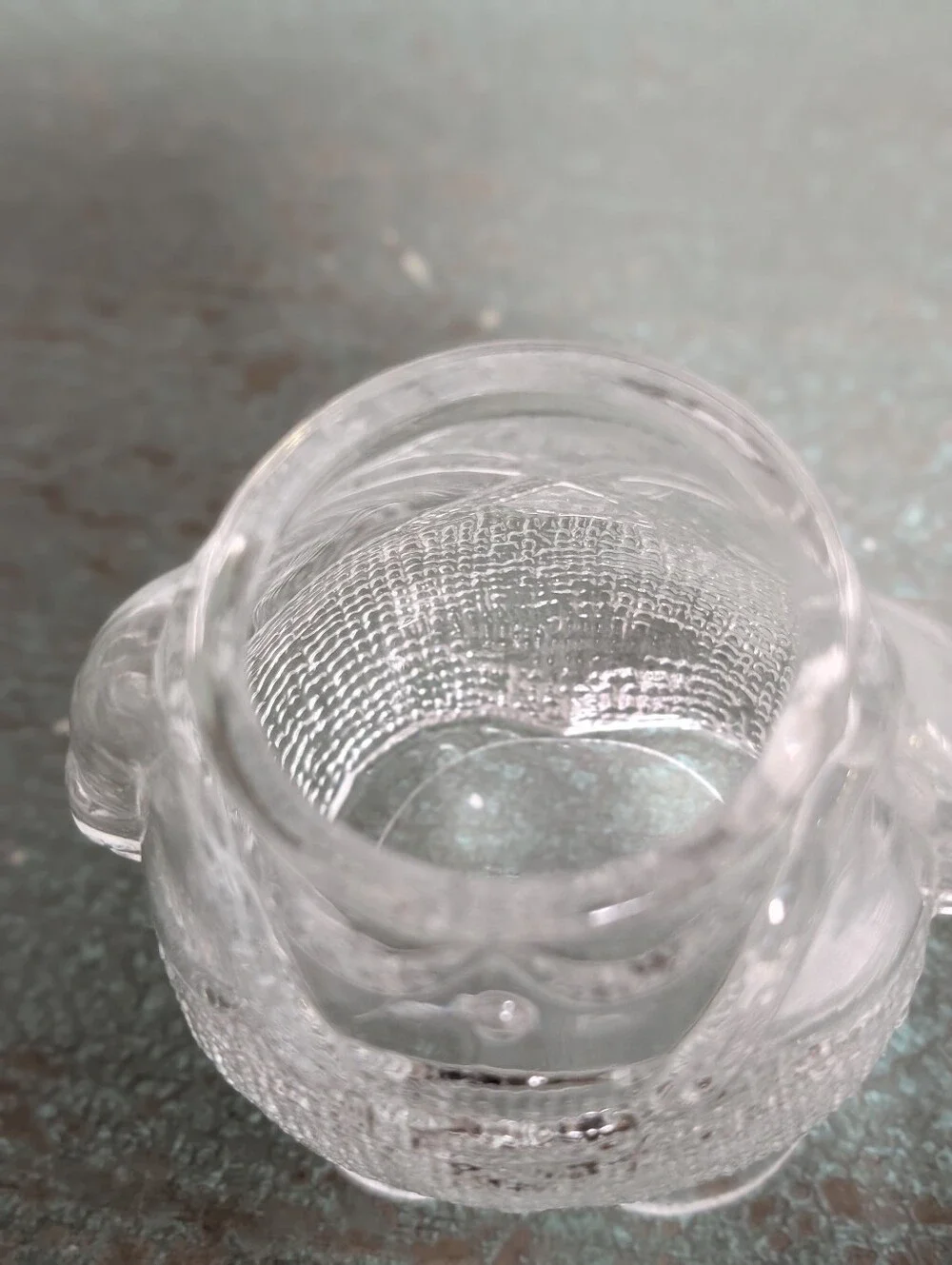 Set of 2 Clear Glass Easter Bunny Rabbit Small Canister Set 6.5